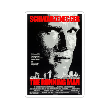 The Running Man 1987 Movie Poster STICKER Vinyl Die-Cut Decal-3 Inch-The Sticker Space