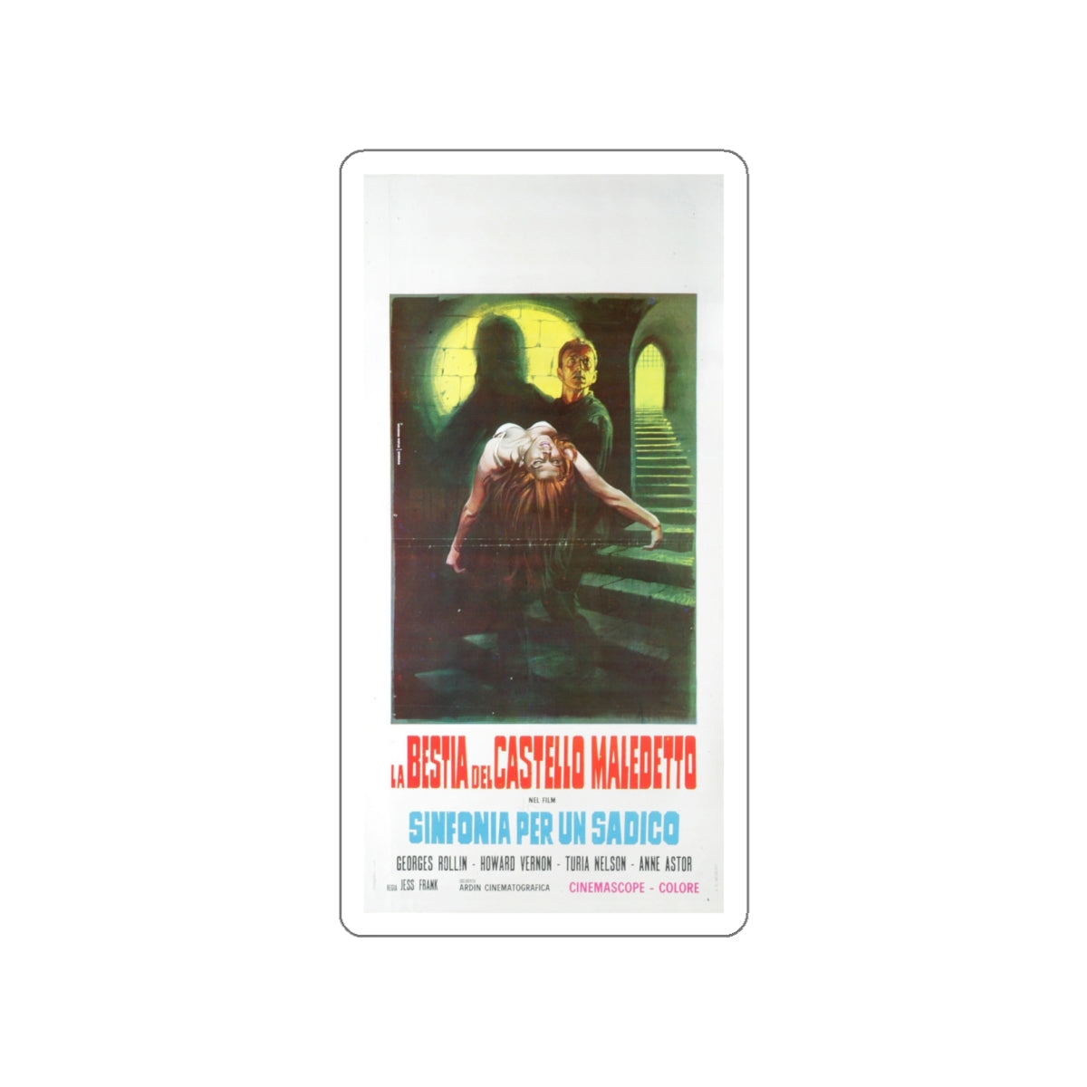 THE SADISTIC BARON VON KLAUS 1962 Movie Poster STICKER Vinyl Die-Cut Decal-White-The Sticker Space