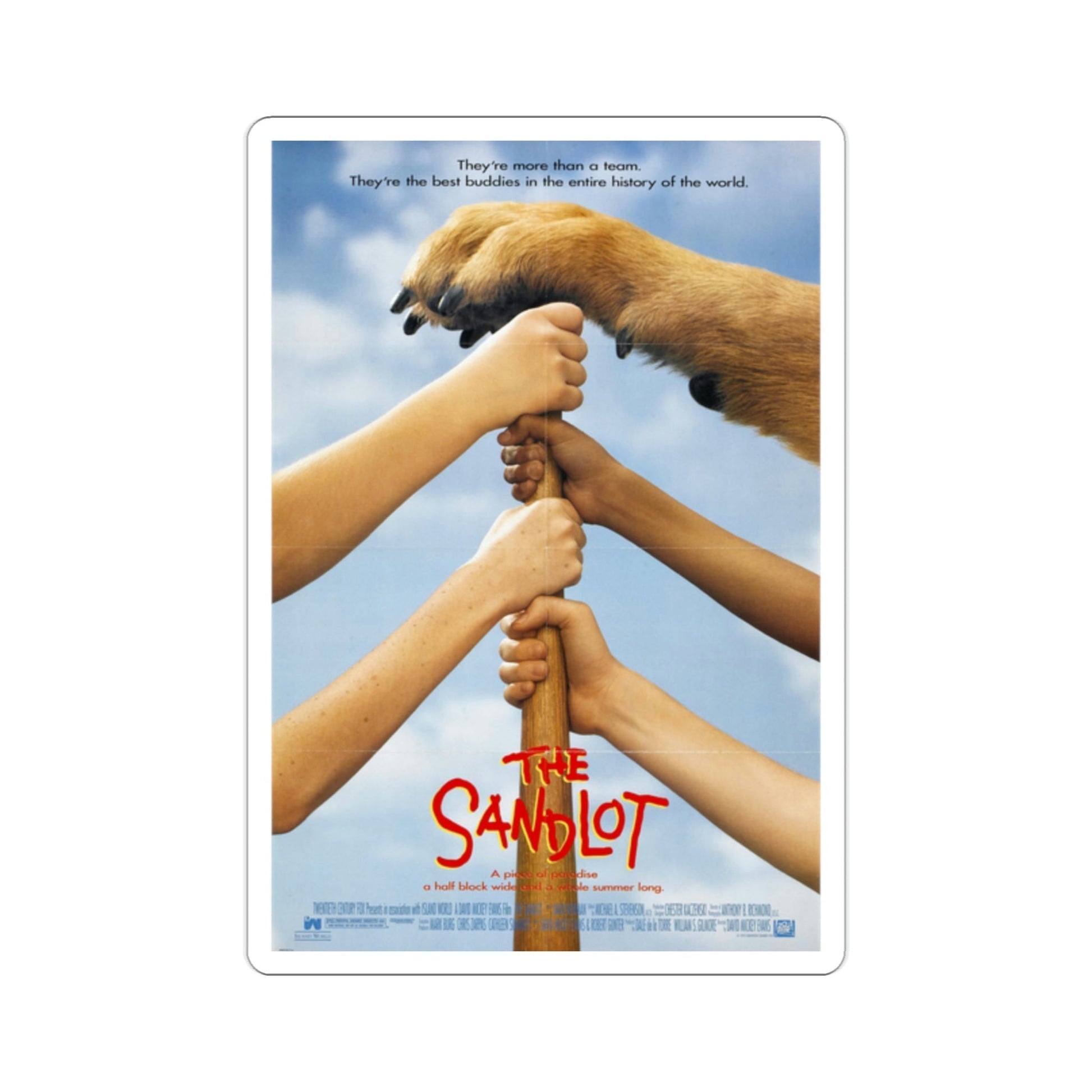 The Sandlot 1993 Movie Poster STICKER Vinyl Die-Cut Decal-2 Inch-The Sticker Space