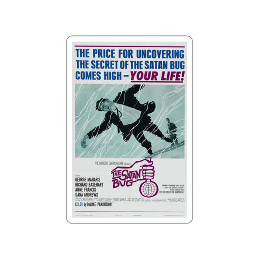 THE SATAN BUG 1965 Movie Poster STICKER Vinyl Die-Cut Decal-White-The Sticker Space