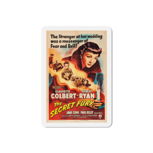 The Secret Fury 1950 Movie Poster Die-Cut Magnet-2 Inch-The Sticker Space