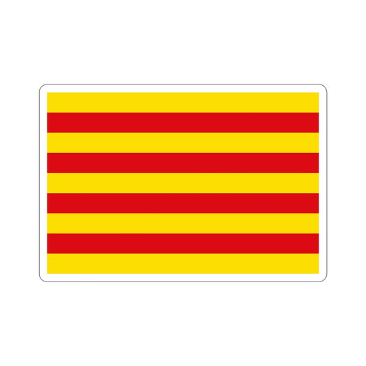 The Senyera the Flag of Catalonia Spain STICKER Vinyl Die-Cut Decal-6 Inch-The Sticker Space