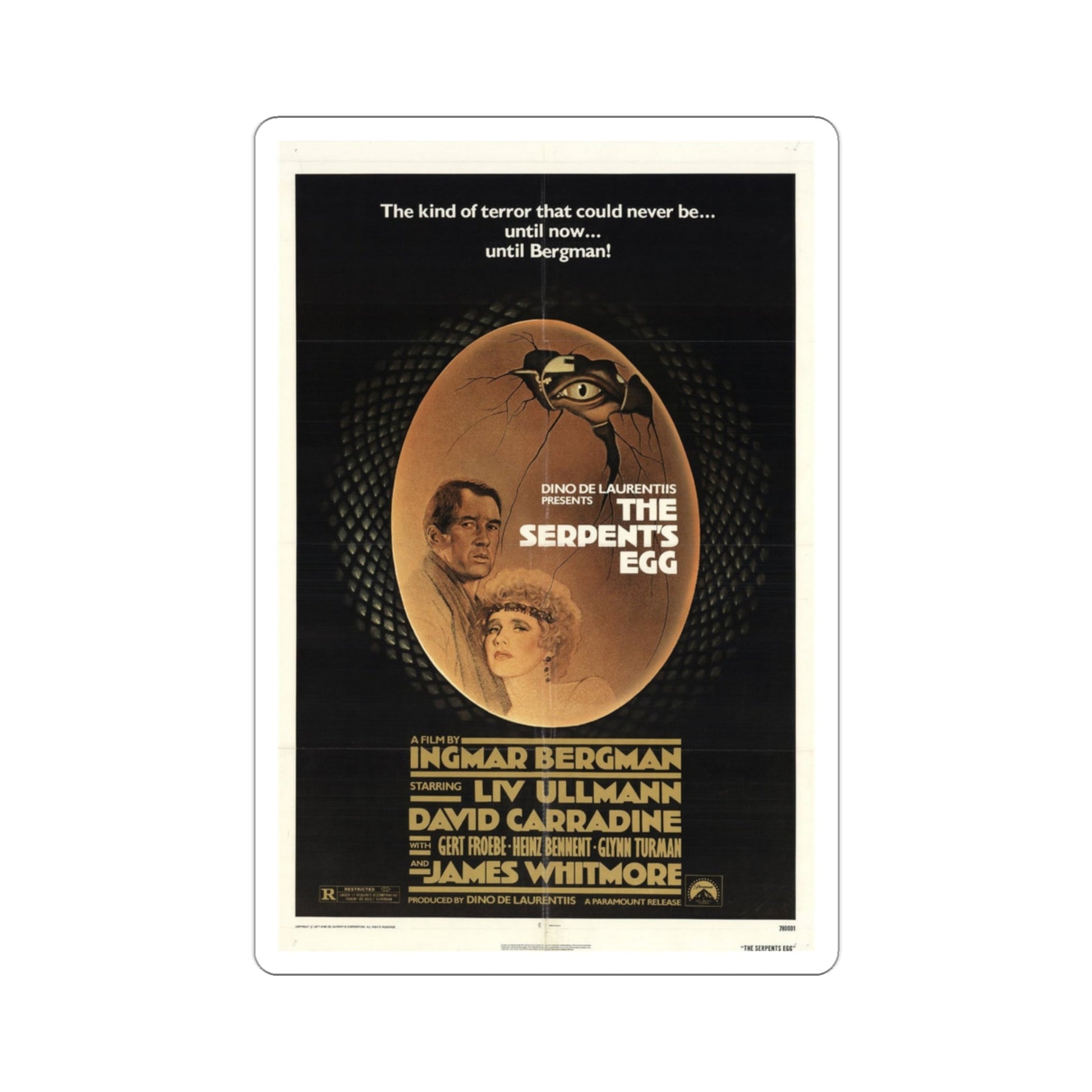 The Serpent's Egg 1978 Movie Poster STICKER Vinyl Die-Cut Decal-3 Inch-The Sticker Space