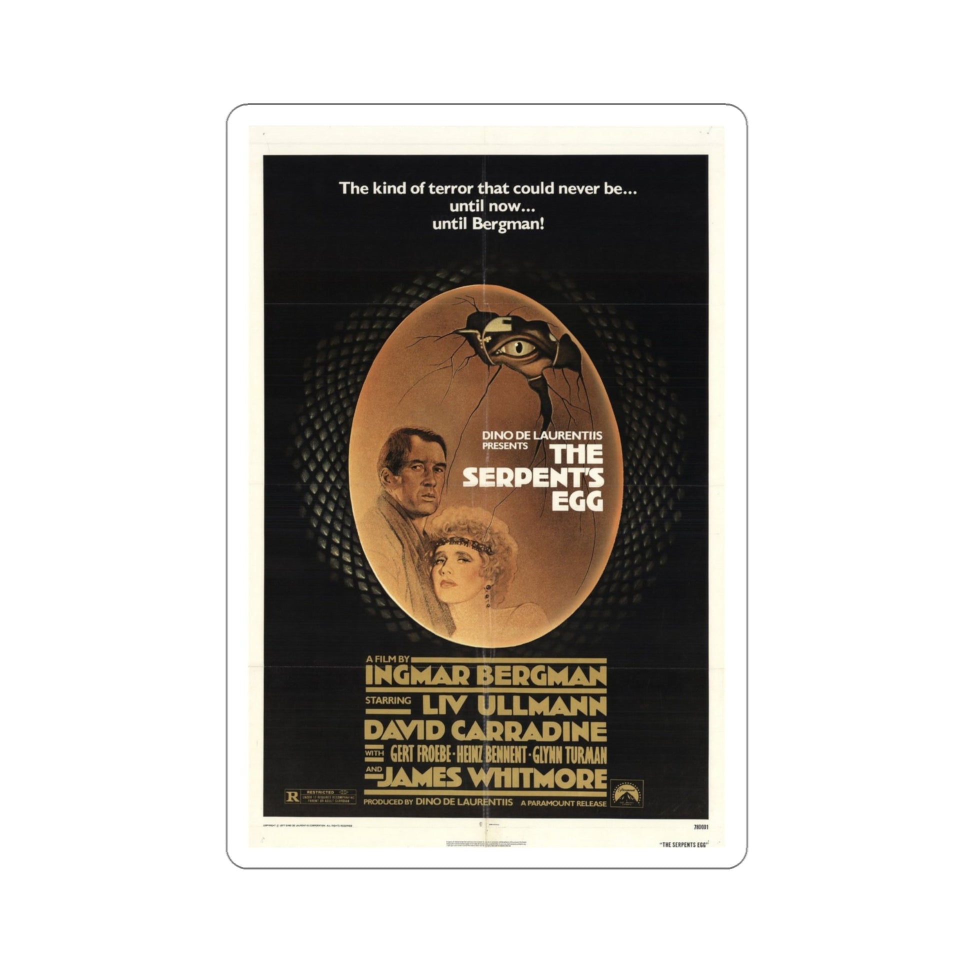 The Serpent's Egg 1978 Movie Poster STICKER Vinyl Die-Cut Decal-4 Inch-The Sticker Space