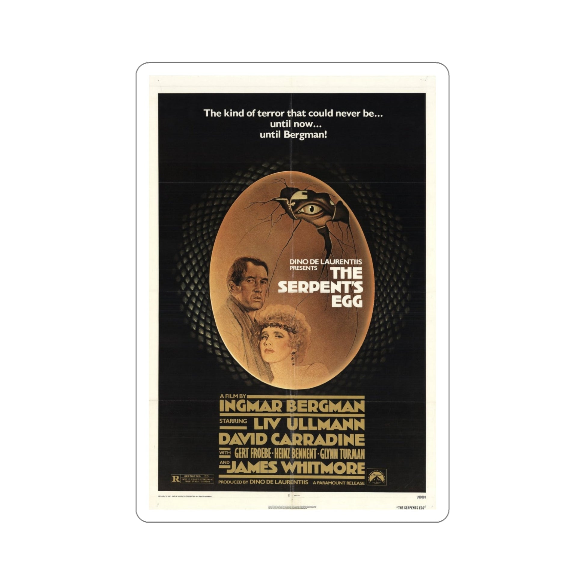 The Serpent's Egg 1978 Movie Poster STICKER Vinyl Die-Cut Decal-5 Inch-The Sticker Space