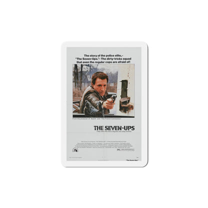 The Seven Ups 1973 Movie Poster Die-Cut Magnet-4" x 4"-The Sticker Space