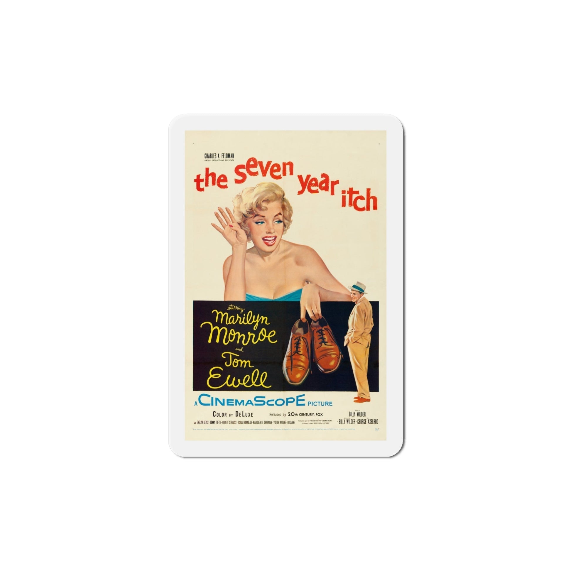 The Seven Year Itch 1955 Movie Poster Die-Cut Magnet-6 Inch-The Sticker Space