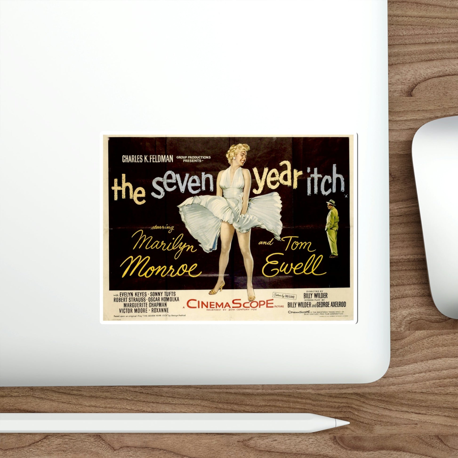 The Seven Year Itch 1955 v4 Movie Poster STICKER Vinyl Die-Cut Decal-The Sticker Space