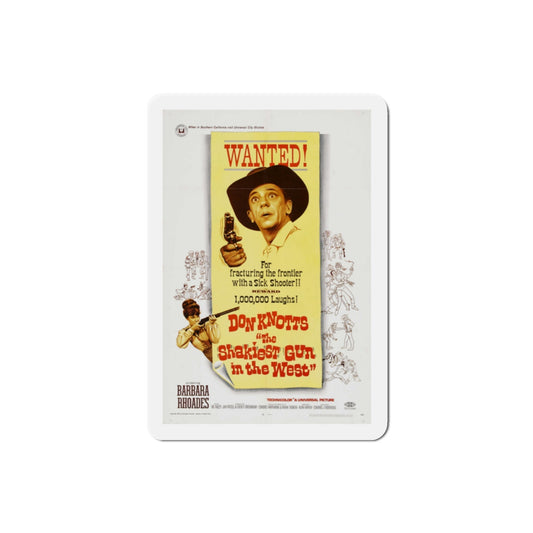 The Shakiest Gun in the West 1968 Movie Poster Die-Cut Magnet-2 Inch-The Sticker Space