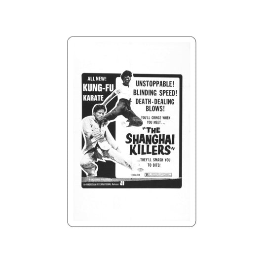 THE SHANGHAI KILLERS 1971 Movie Poster STICKER Vinyl Die-Cut Decal-White-The Sticker Space