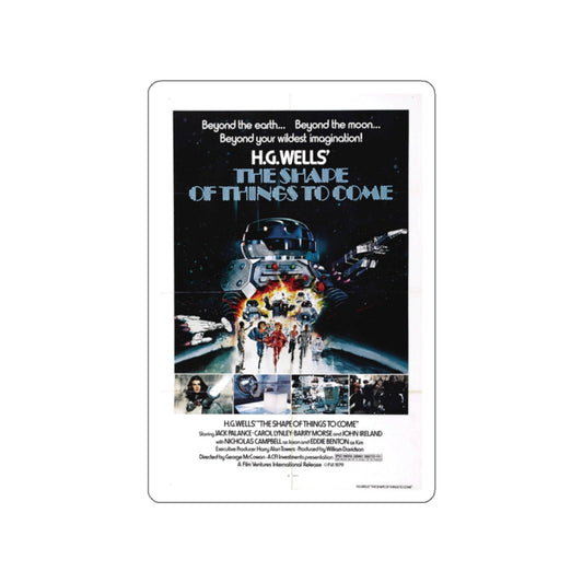 THE SHAPE OF THINGS TO COME 1979 Movie Poster STICKER Vinyl Die-Cut Decal-White-The Sticker Space