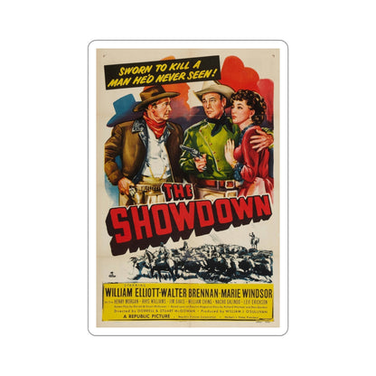 The Showdown 1950 Movie Poster STICKER Vinyl Die-Cut Decal-5 Inch-The Sticker Space