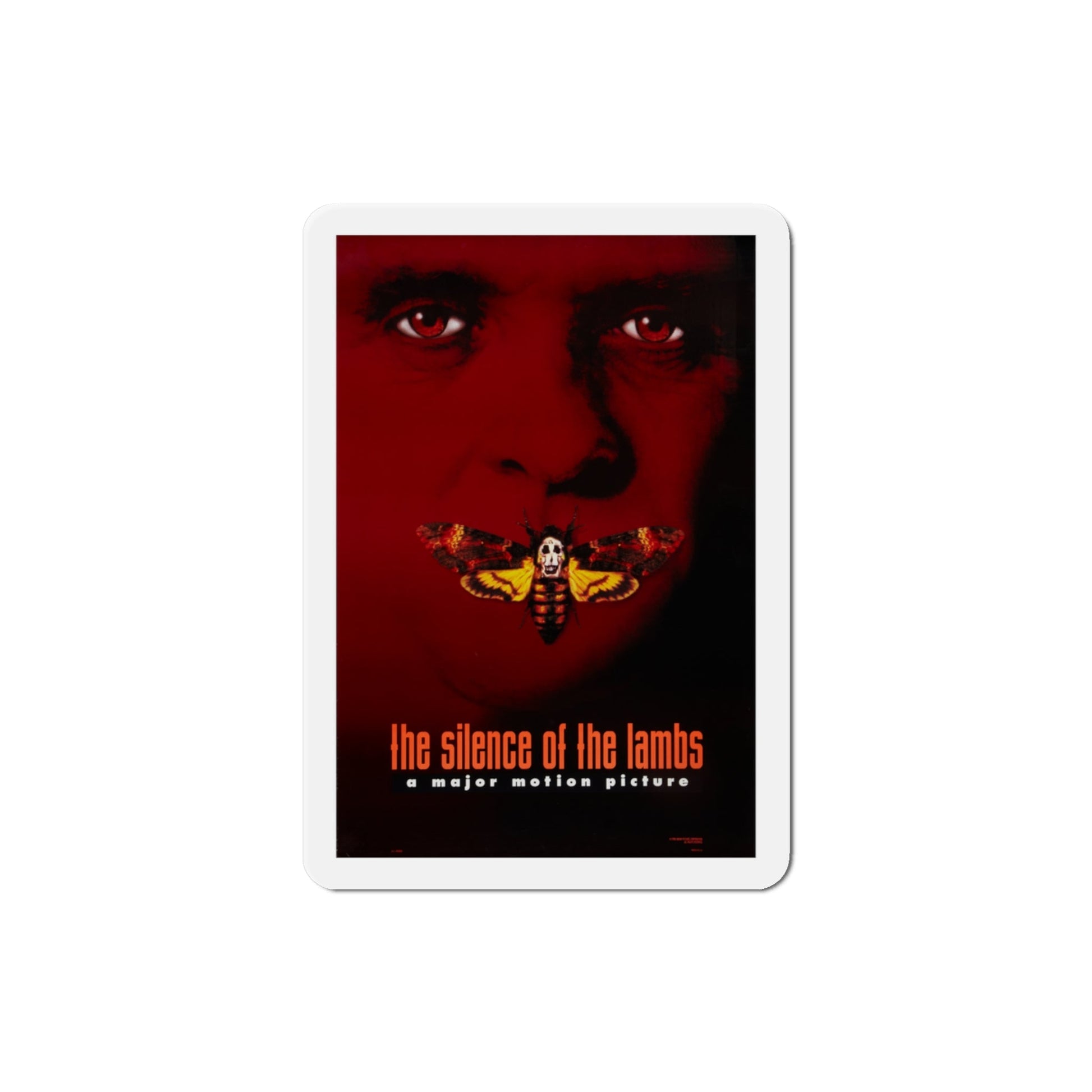 The Silence of the Lambs 1991 Movie Poster Die-Cut Magnet-3" x 3"-The Sticker Space