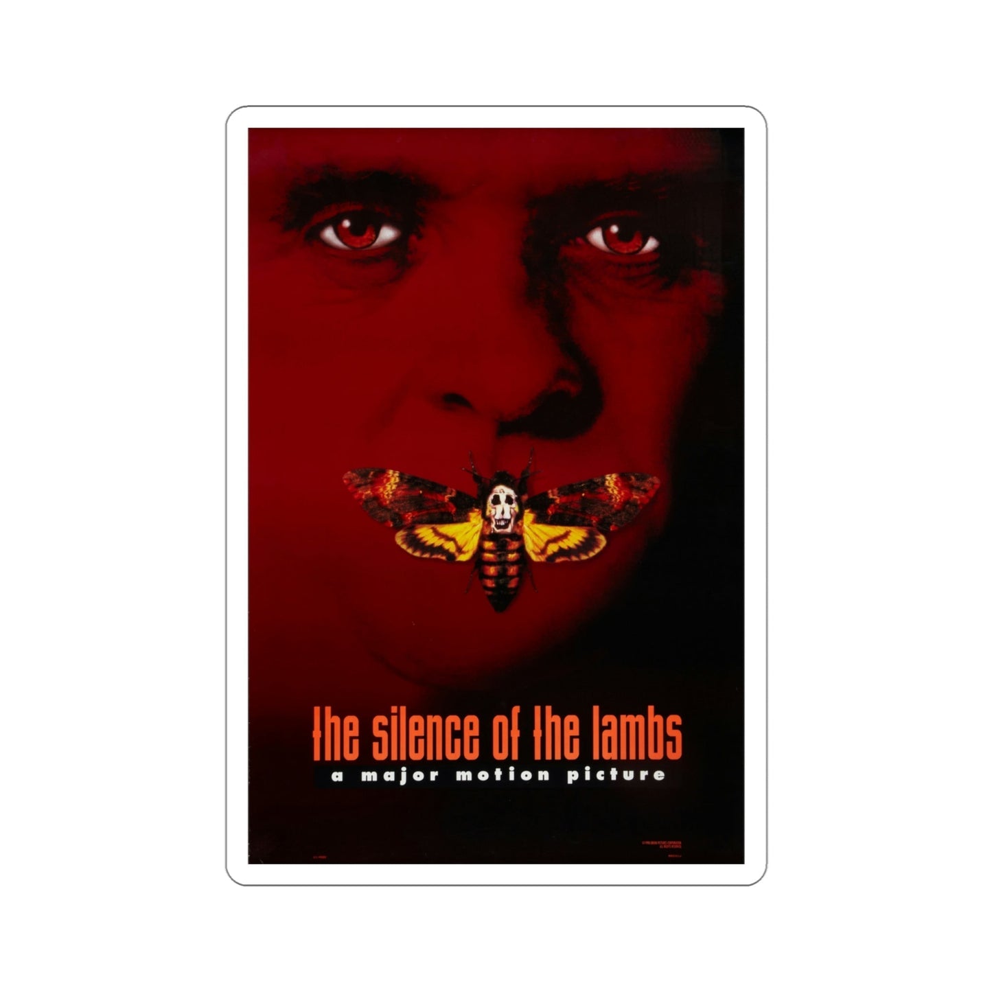 The Silence of the Lambs 1991 Movie Poster STICKER Vinyl Die-Cut Decal-4 Inch-The Sticker Space