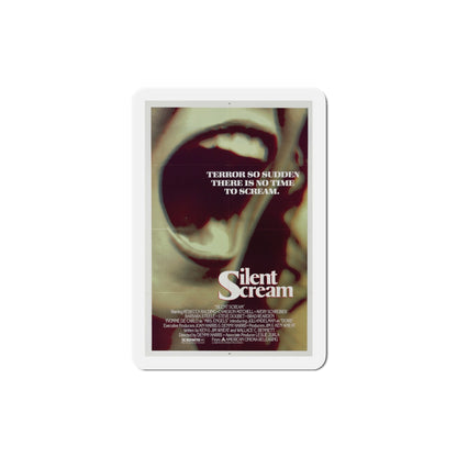 The Silent Scream 1979 Movie Poster Die-Cut Magnet-3" x 3"-The Sticker Space