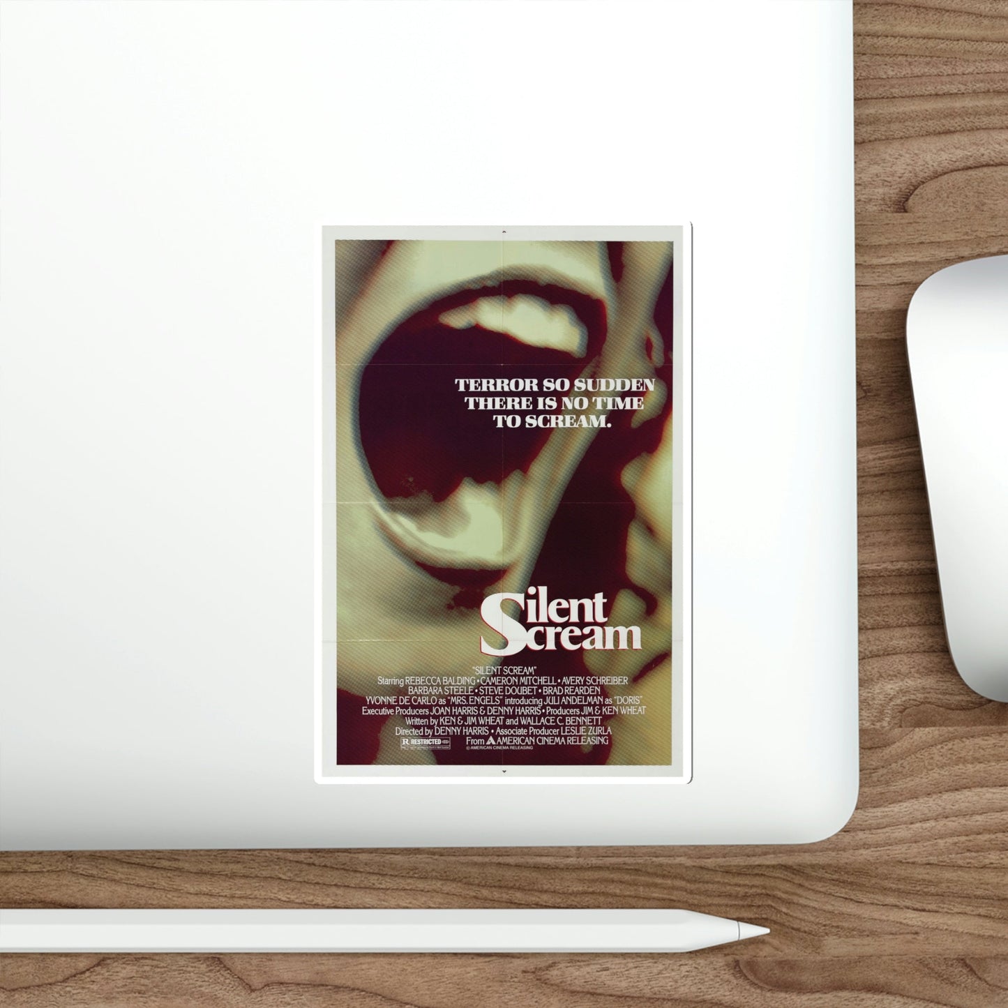 The Silent Scream 1979 Movie Poster STICKER Vinyl Die-Cut Decal-The Sticker Space