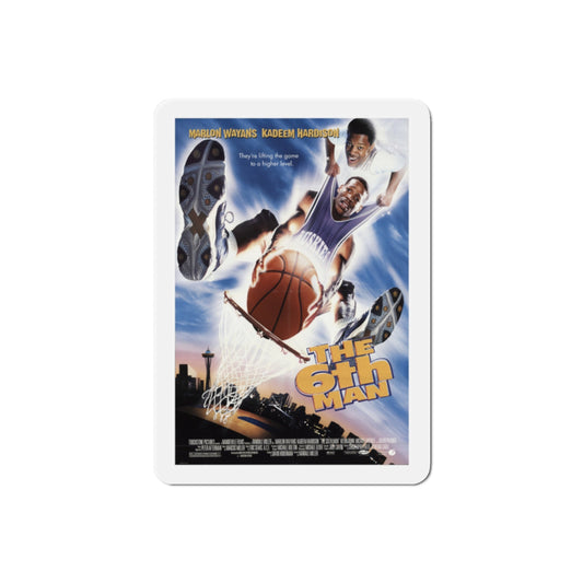 The Sixth Man 1997 Movie Poster Die-Cut Magnet-2" x 2"-The Sticker Space