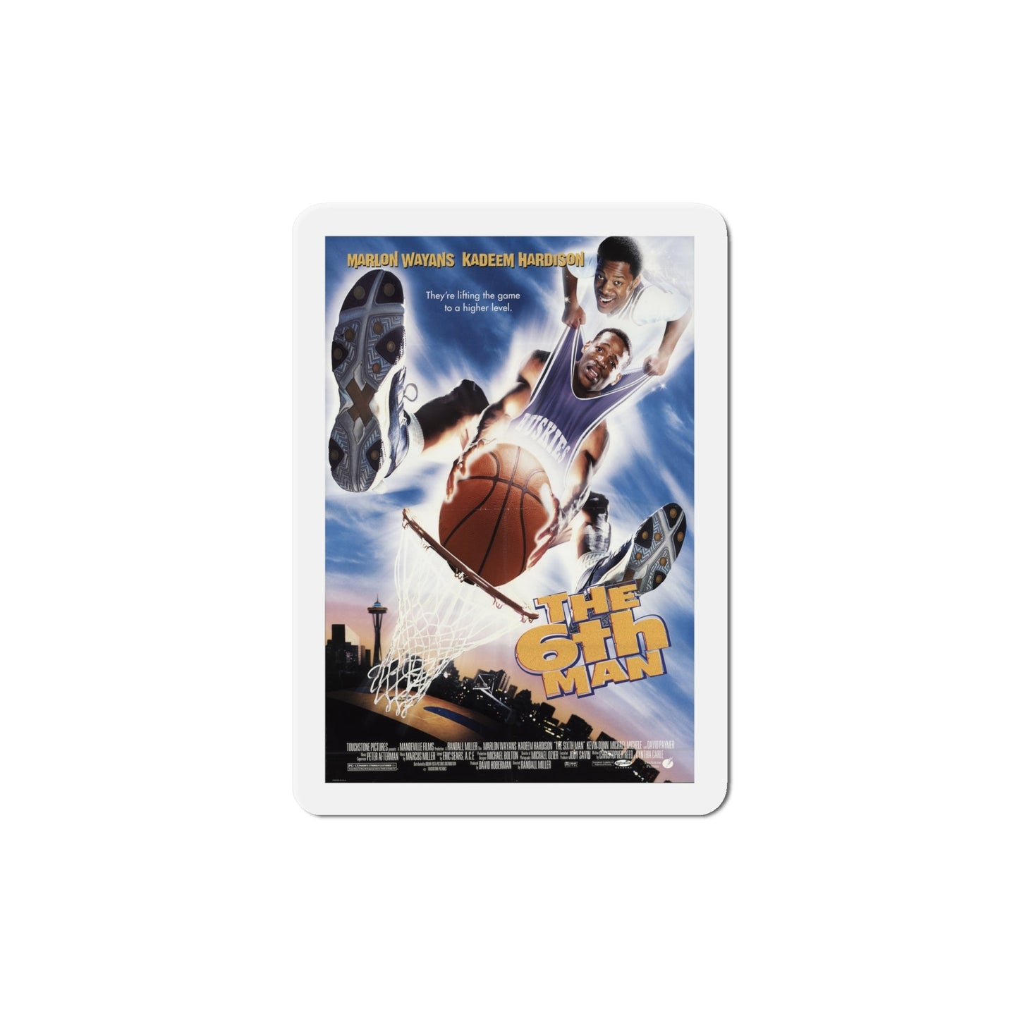 The Sixth Man 1997 Movie Poster Die-Cut Magnet-6 Inch-The Sticker Space