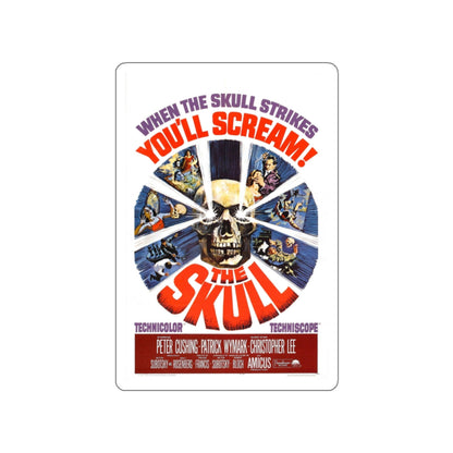 THE SKULL (2) 1965 Movie Poster STICKER Vinyl Die-Cut Decal-White-The Sticker Space