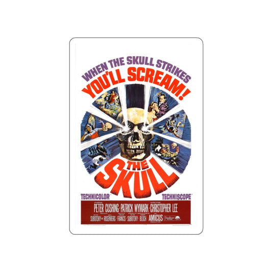 THE SKULL (2) 1965 Movie Poster STICKER Vinyl Die-Cut Decal-White-The Sticker Space
