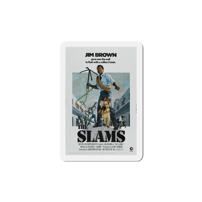 The Slams 1973 Movie Poster Die-Cut Magnet-5" x 5"-The Sticker Space