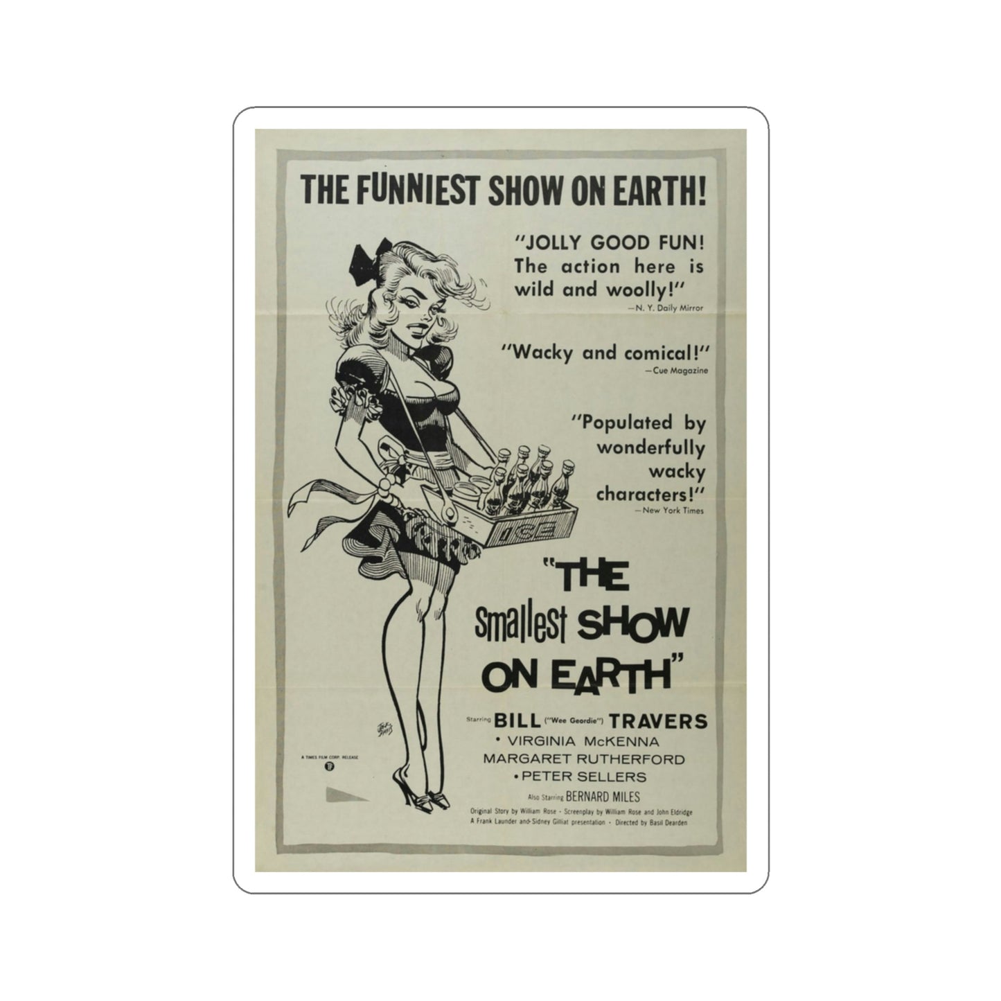 The Smallest Show on Earth 1957 Movie Poster STICKER Vinyl Die-Cut Decal-3 Inch-The Sticker Space
