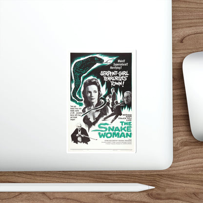 THE SNAKE WOMAN 1961 Movie Poster STICKER Vinyl Die-Cut Decal-The Sticker Space