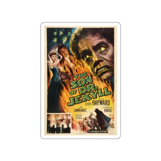 THE SON OF DR JEKYLL 1951 Movie Poster STICKER Vinyl Die-Cut Decal-White-The Sticker Space
