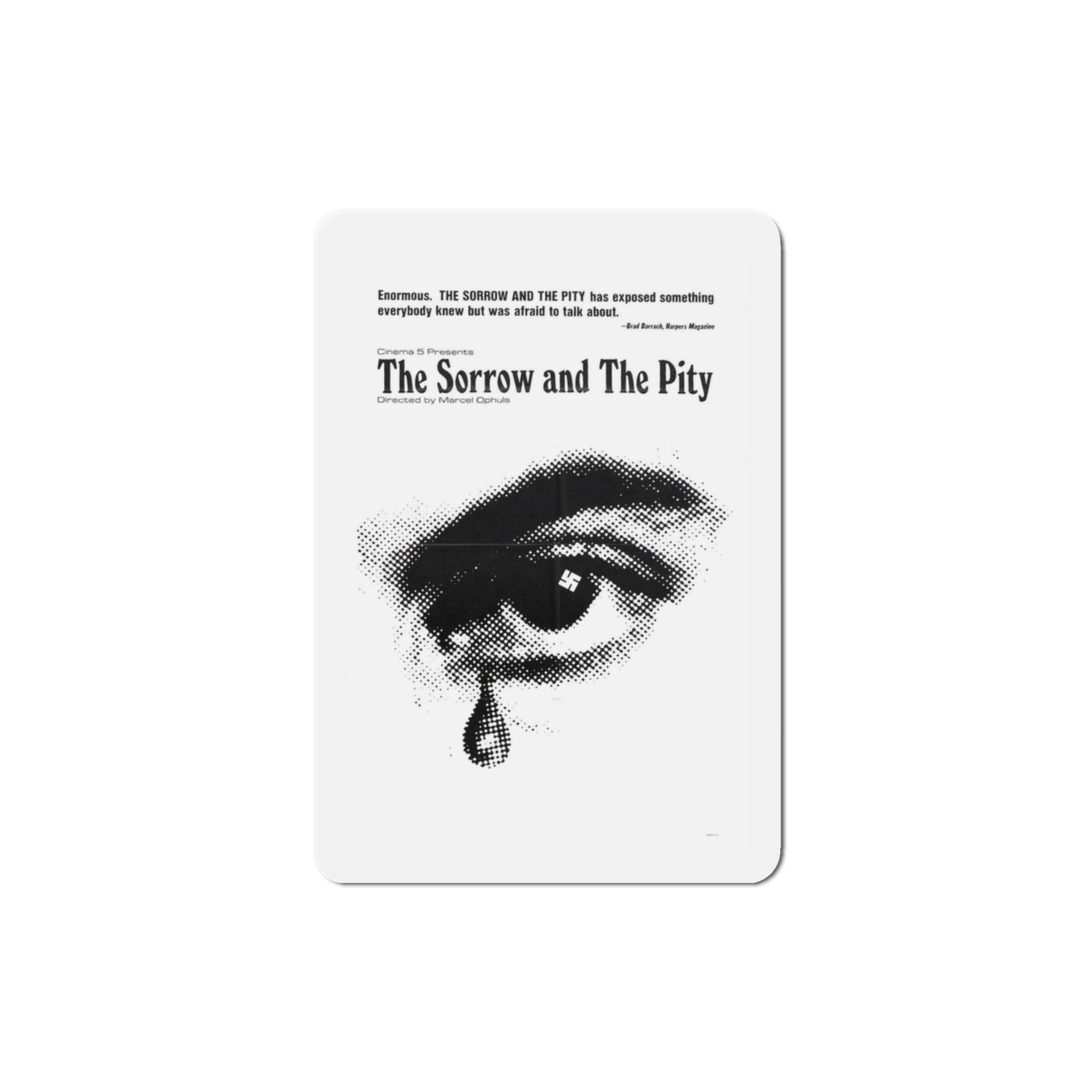 The Sorrow and the Pity 1972 Movie Poster Die-Cut Magnet-3" x 3"-The Sticker Space