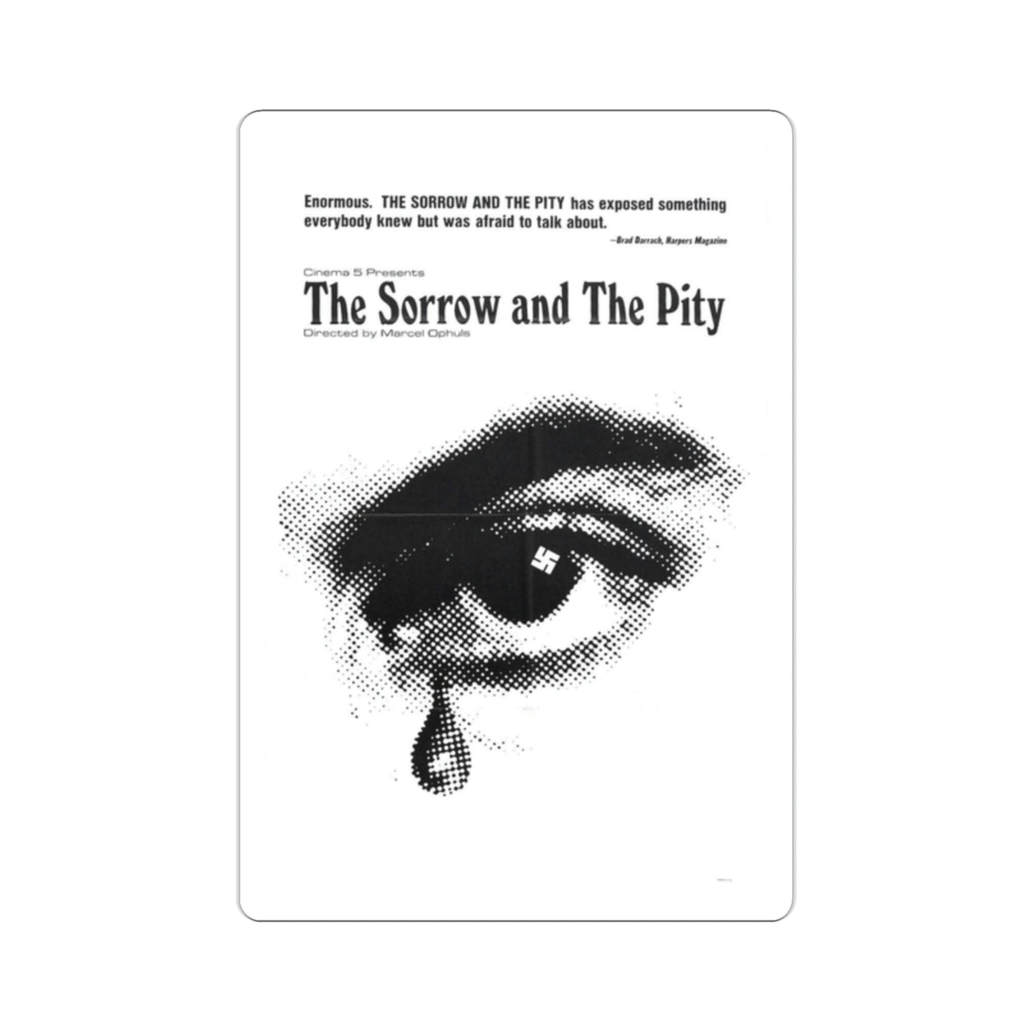 The Sorrow and the Pity 1972 Movie Poster STICKER Vinyl Die-Cut Decal-2 Inch-The Sticker Space