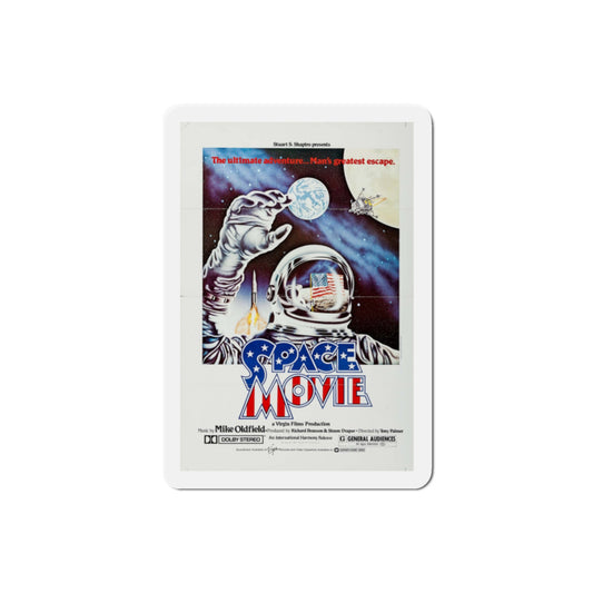 The Space Movie 1980 Movie Poster Die-Cut Magnet-2" x 2"-The Sticker Space