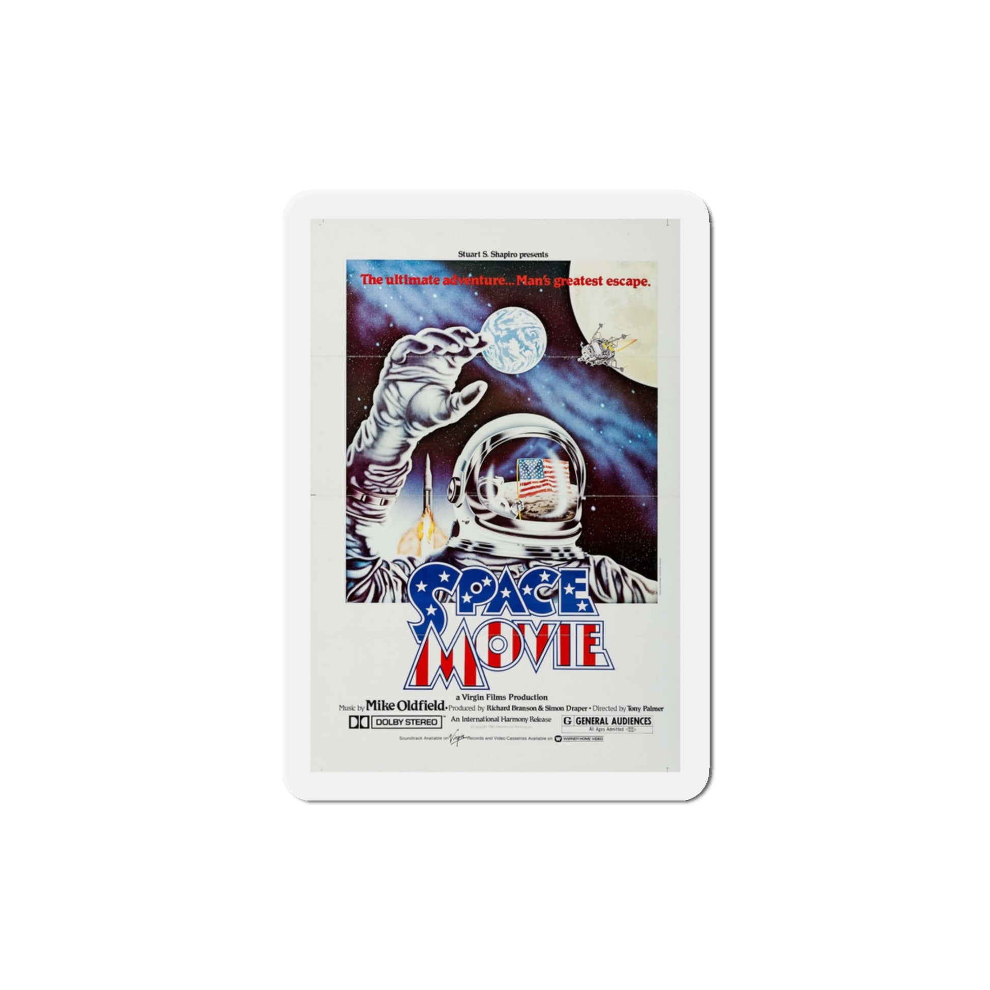 The Space Movie 1980 Movie Poster Die-Cut Magnet-3" x 3"-The Sticker Space