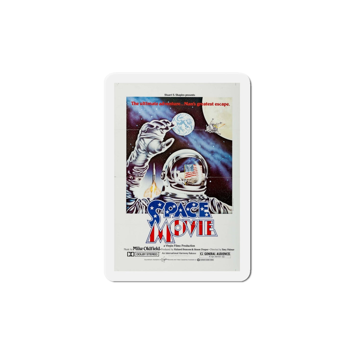 The Space Movie 1980 Movie Poster Die-Cut Magnet-6 × 6"-The Sticker Space