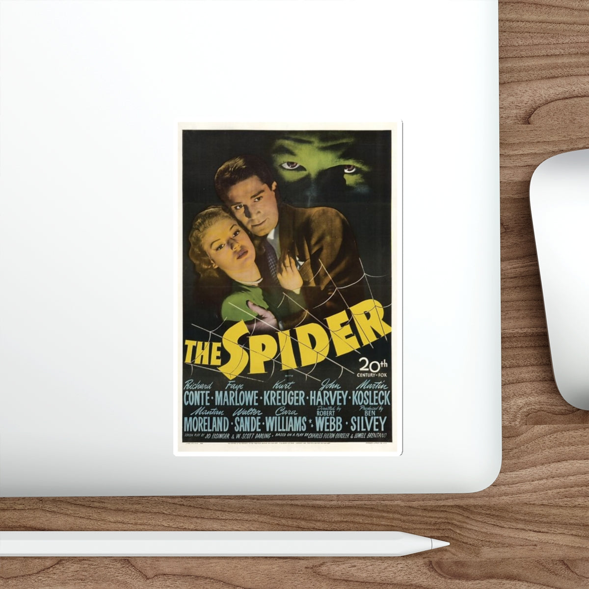 THE SPIDER 1958 Movie Poster STICKER Vinyl Die-Cut Decal-The Sticker Space