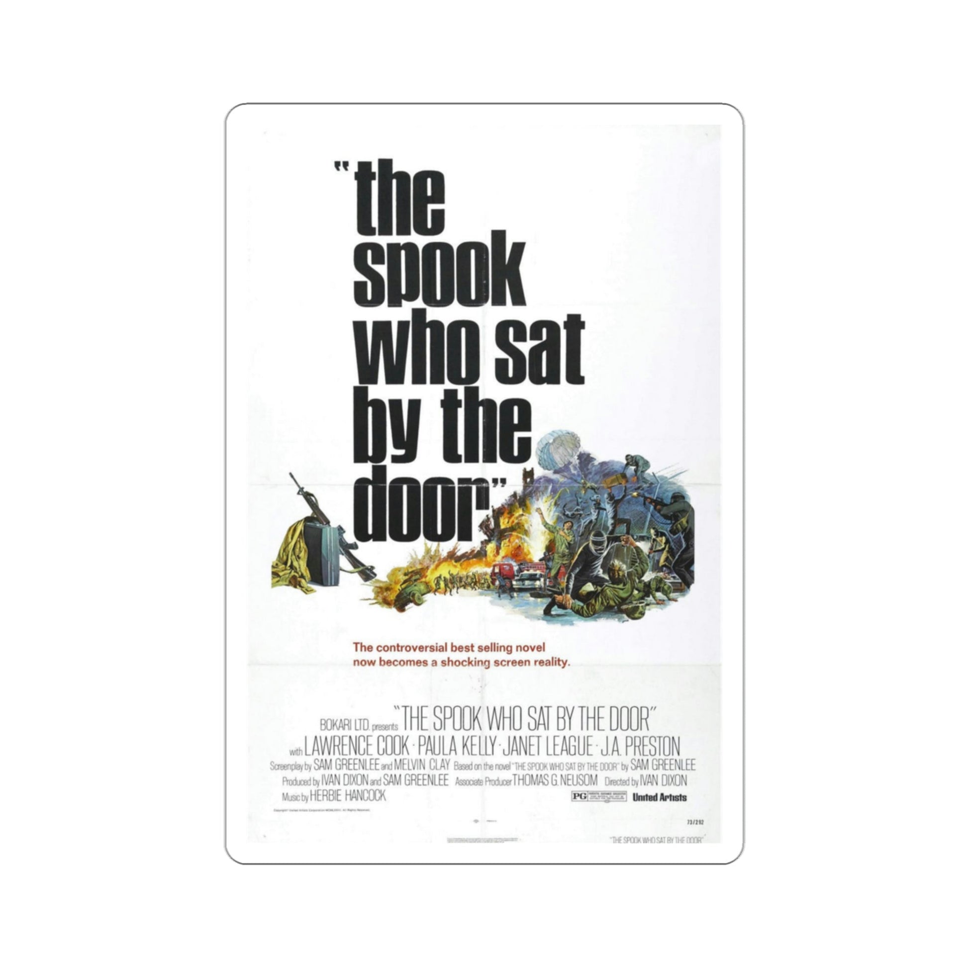 The Spook Who Sat by the Door 1973 Movie Poster STICKER Vinyl Die-Cut Decal-3 Inch-The Sticker Space