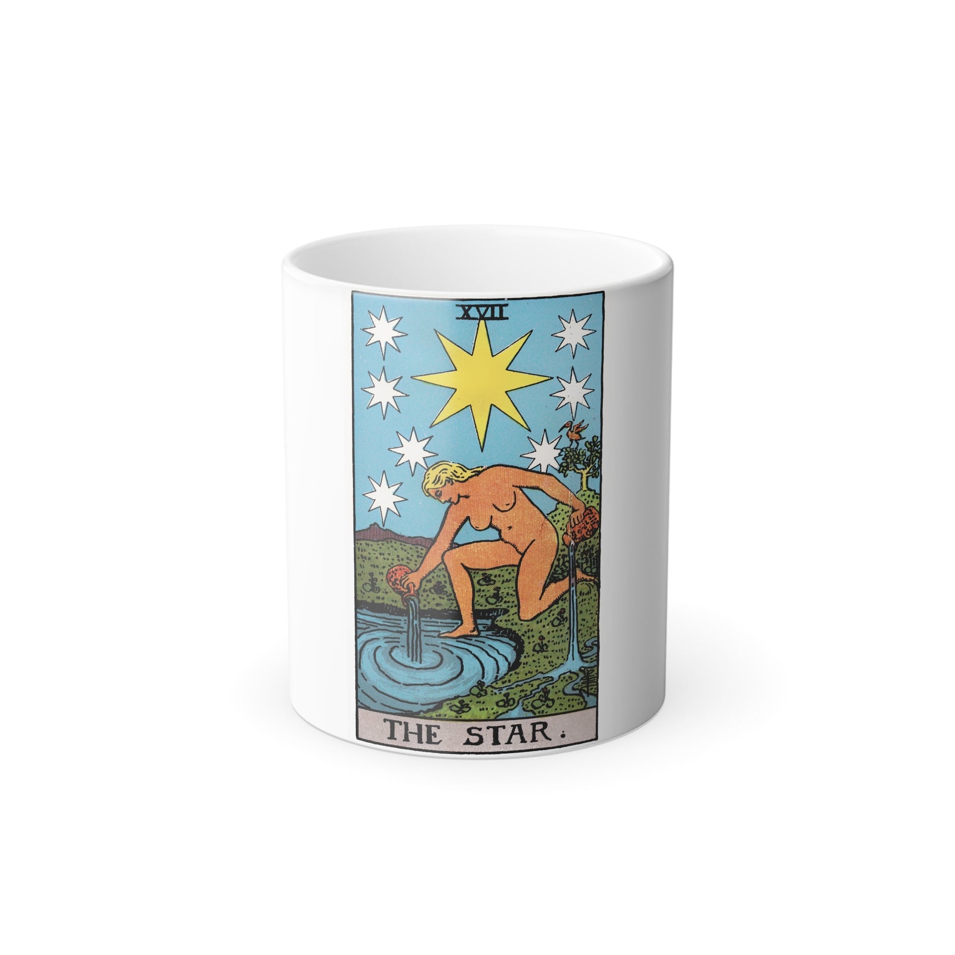 The Star (Tarot Card) Color Changing Mug 11oz-11oz-The Sticker Space