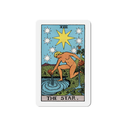 The Star (Tarot Card) Die-Cut Magnet-2 Inch-The Sticker Space