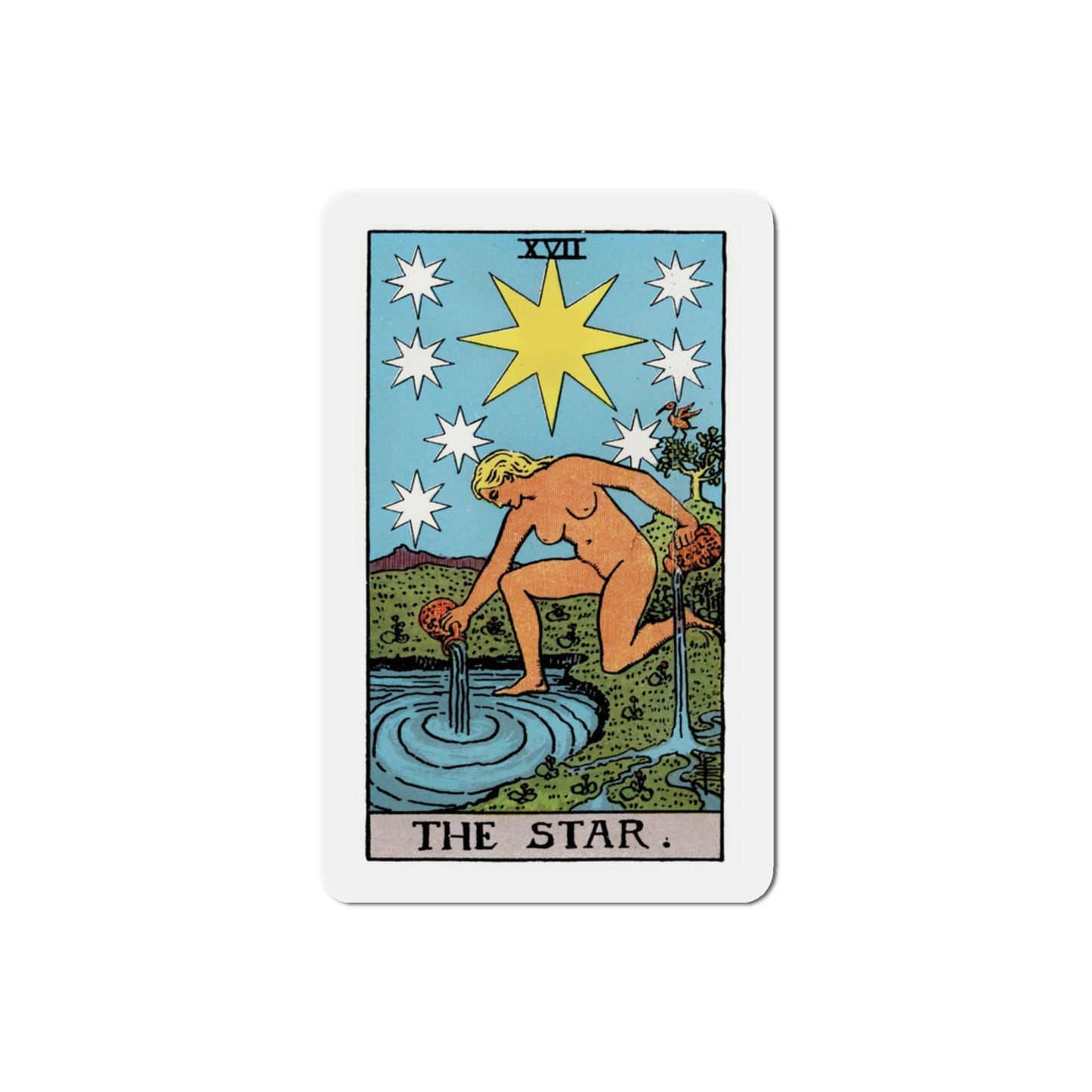 The Star (Tarot Card) Die-Cut Magnet-3 Inch-The Sticker Space