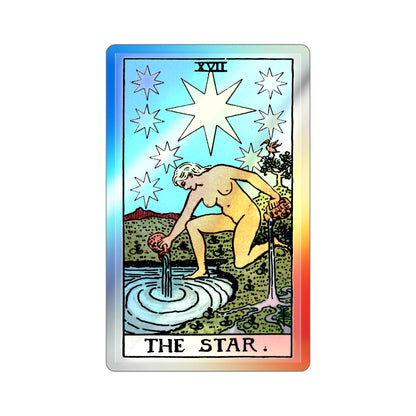 The Star (Tarot Card) Holographic STICKER Die-Cut Vinyl Decal-The Sticker Space