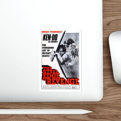 THE STEEL EDGE OF REVENGE 1969 Movie Poster STICKER Vinyl Die-Cut Decal-The Sticker Space