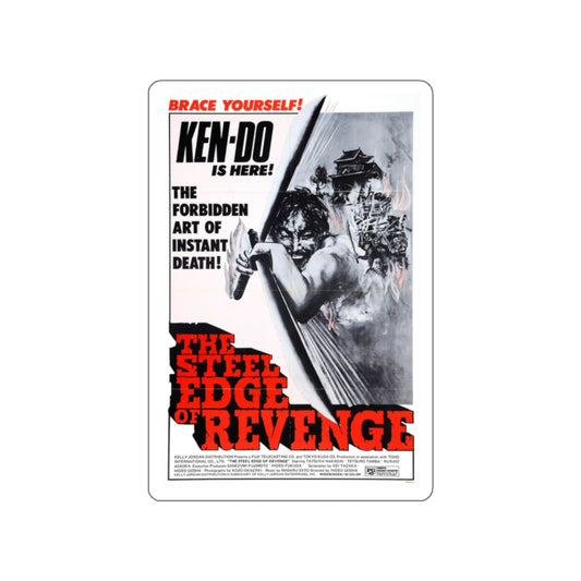 THE STEEL EDGE OF REVENGE 1969 Movie Poster STICKER Vinyl Die-Cut Decal-White-The Sticker Space