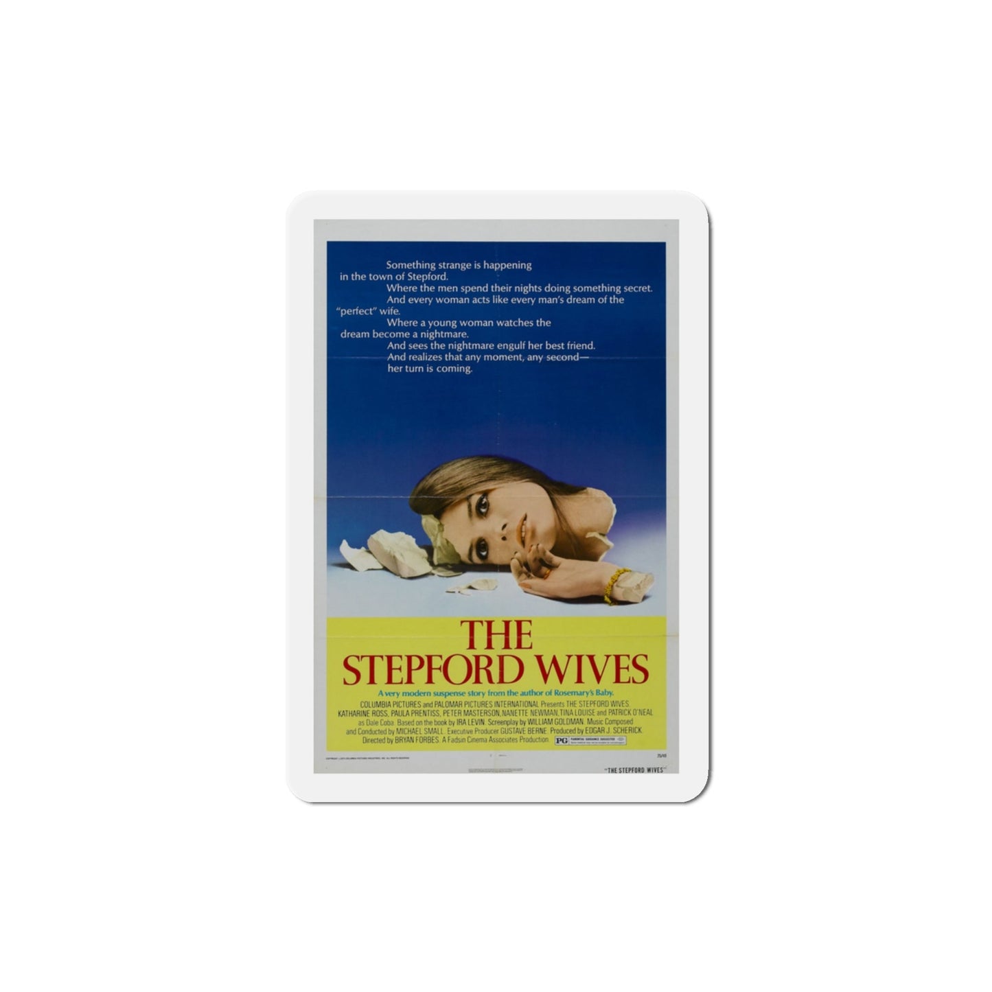The Stepford Wives 1975 Movie Poster Die-Cut Magnet-3" x 3"-The Sticker Space