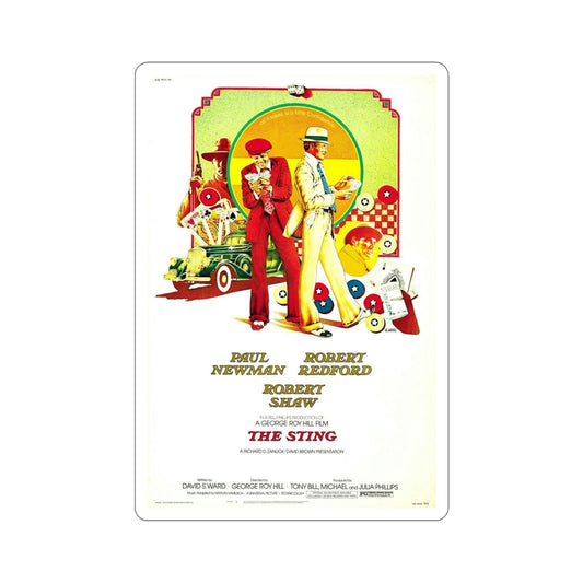 The Sting 1973 2 Movie Poster STICKER Vinyl Die-Cut Decal-6 Inch-The Sticker Space