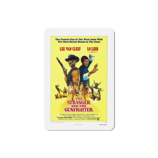 The Stranger and the Gunfighter 1976 Movie Poster Die-Cut Magnet-2" x 2"-The Sticker Space