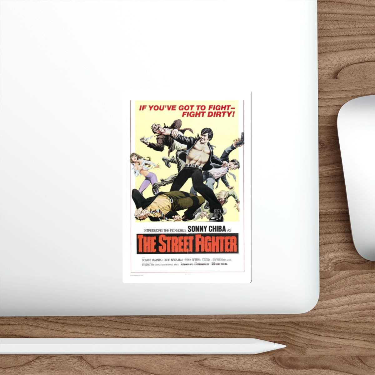 THE STREET FIGHTER 1974 Movie Poster STICKER Vinyl Die-Cut Decal-The Sticker Space