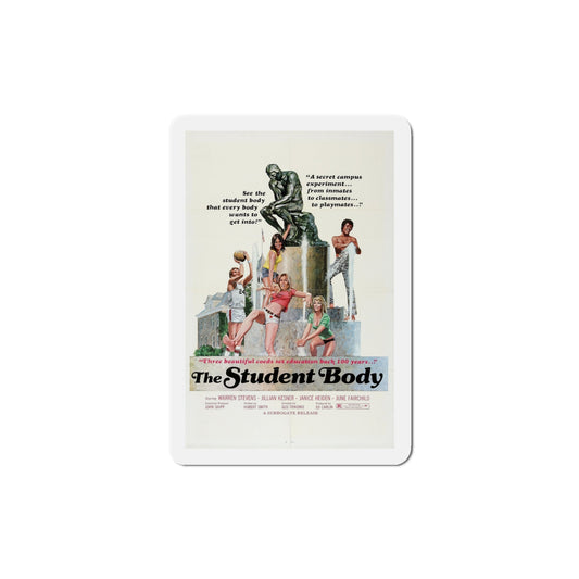 The Student Body 1976 Movie Poster Die-Cut Magnet-4" x 4"-The Sticker Space