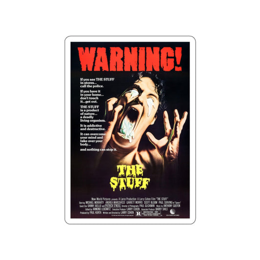 THE STUFF 1985 Movie Poster STICKER Vinyl Die-Cut Decal-White-The Sticker Space