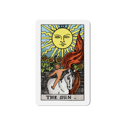 The Sun (Tarot Card) Die-Cut Magnet-2 Inch-The Sticker Space