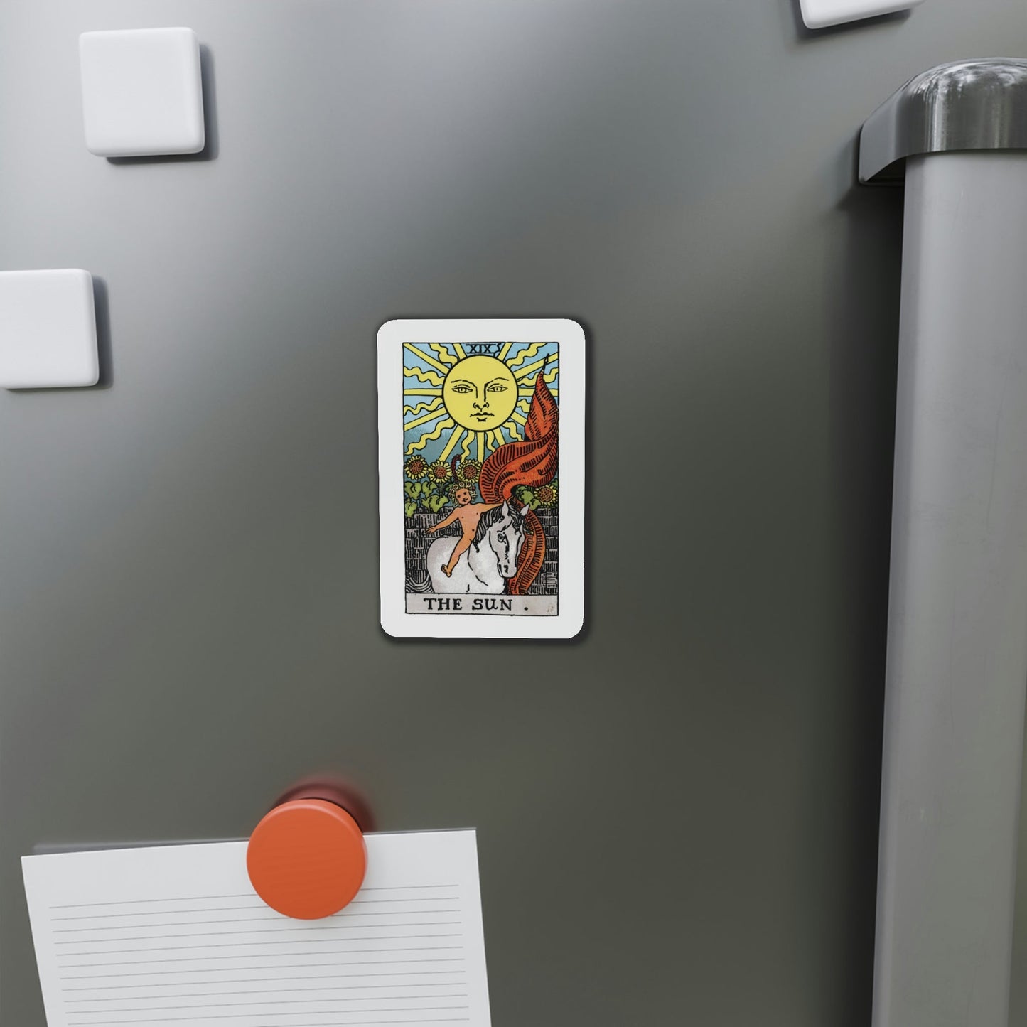 The Sun (Tarot Card) Die-Cut Magnet-The Sticker Space
