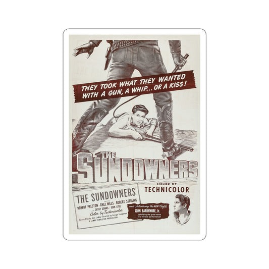 The Sundowners 1950 Movie Poster STICKER Vinyl Die-Cut Decal-6 Inch-The Sticker Space